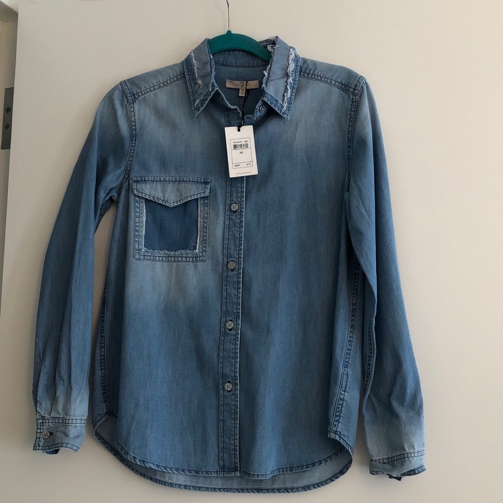 Brand new 7 for all mankind denim shirt